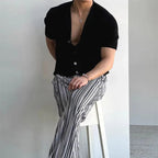 Men’s Resort Collar Button Knit Shirt