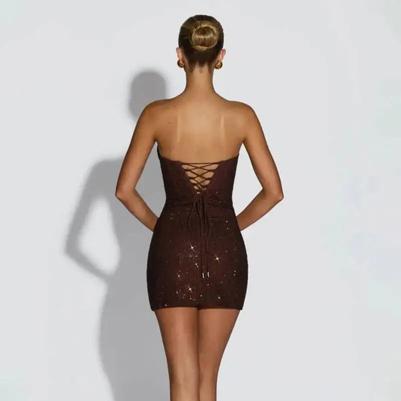 Women's Corset Style Bodycon Mini Dress