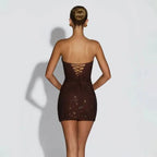 Women's Corset Style Bodycon Mini Dress