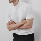 Men’s Ribbed Cuff Knit Shirt Top
