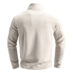 Men's Quarter Zip Fleece Jumper with Stand Collar