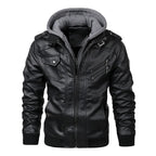 Men's Zip Up Hooded Jacket – Long Sleeve Design with Chest and Side Pockets