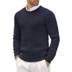 Men's Crew Neck Long Sleeve Knit Jumper