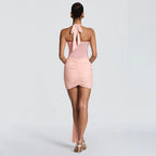 Ruched Bodycon Mini Dress Women