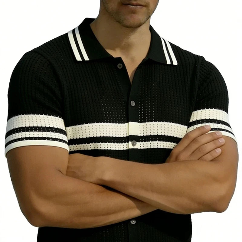 Men’s Contrast Trim Polo Shirt Men