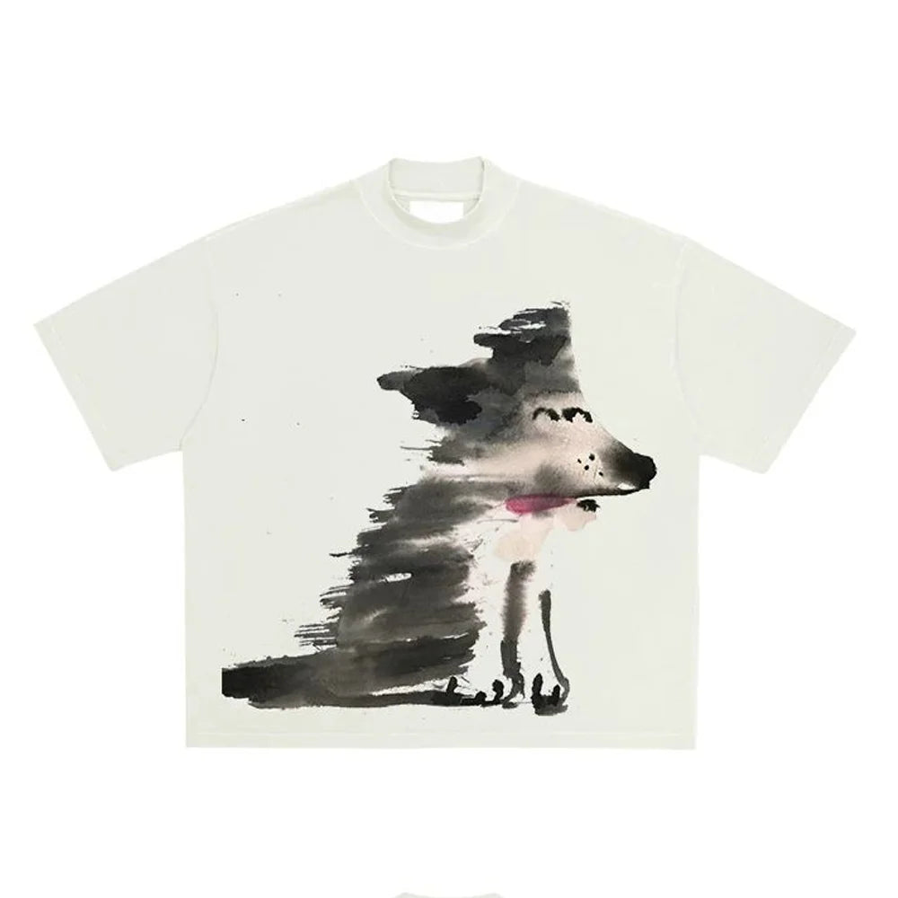 Men's Graphic Print Crew Neck Short Sleeve T Shirt
