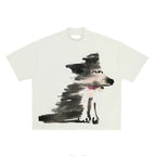 Men's Graphic Print Crew Neck Short Sleeve T Shirt