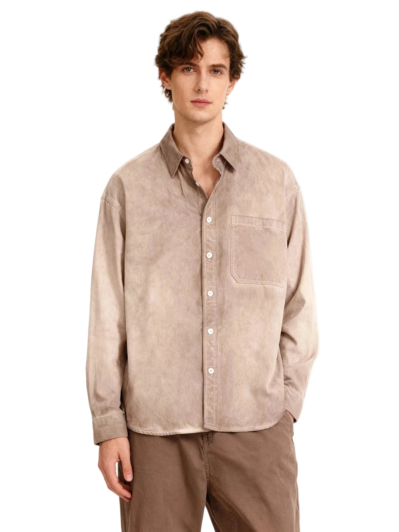 Button Up Pocket Shirt For Men