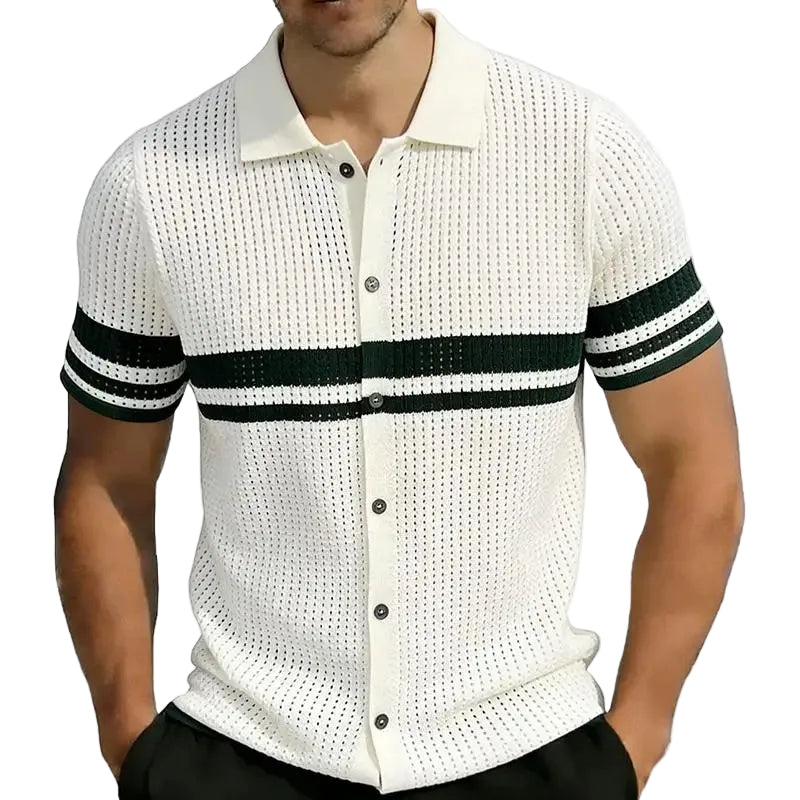 Men’s Contrast Trim Polo Shirt Men