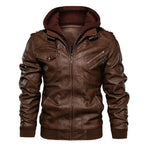 Men's Zip Up Hooded Jacket – Long Sleeve Design with Chest and Side Pockets