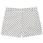 Women's Polka Dot Jacket – Cropped Hooded Zip Front Coat with Long Sleeves and Pockets