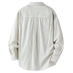 Men's Stripe Front Pocket Button Shirt