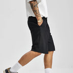 Men's Pleated Tailored Knee Length Shorts With Side Pockets