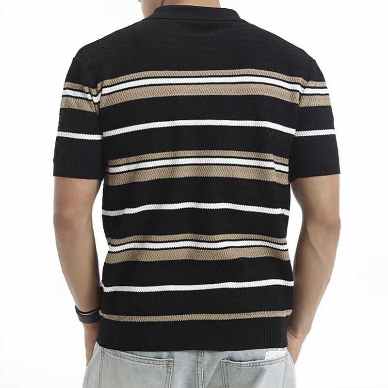 Men's Zip Front Polo Shirt