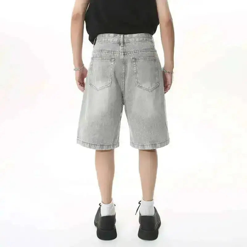 Men's Relaxed Fit Denim Shorts With Classic Five Pocket Style