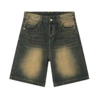 Men's Relaxed Fit Denim Shorts With Classic Five Pocket Style