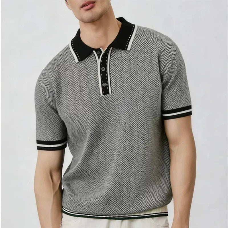 Contrast Trim Short Sleeve Polo