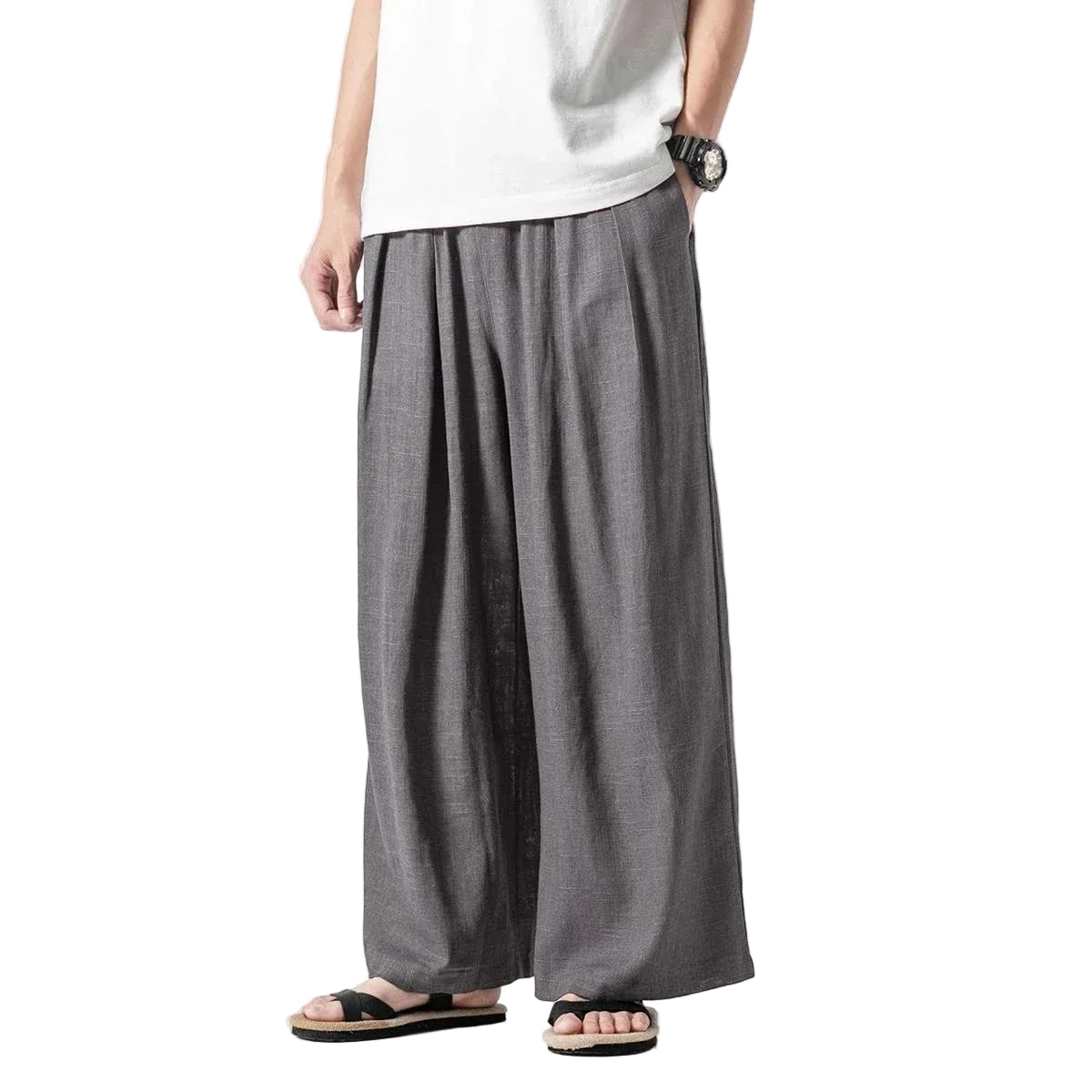Men's Loose Fit Wide Leg Pants
