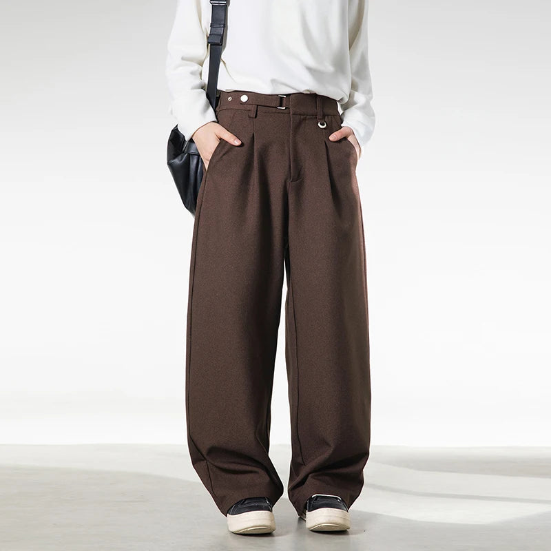 Men's Relaxed Fit Pleated Pants