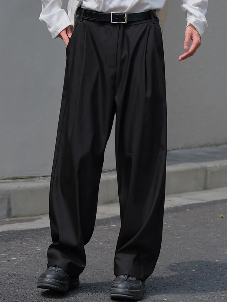Men’s Pleated Front Loose Fit Pants