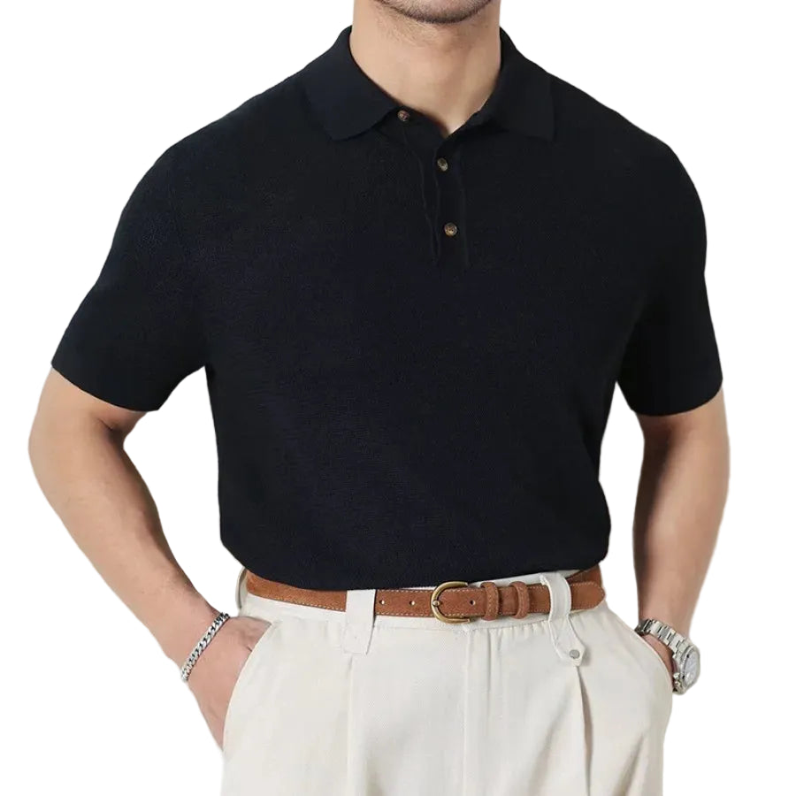 Classic Collar Polo Shirt For Men