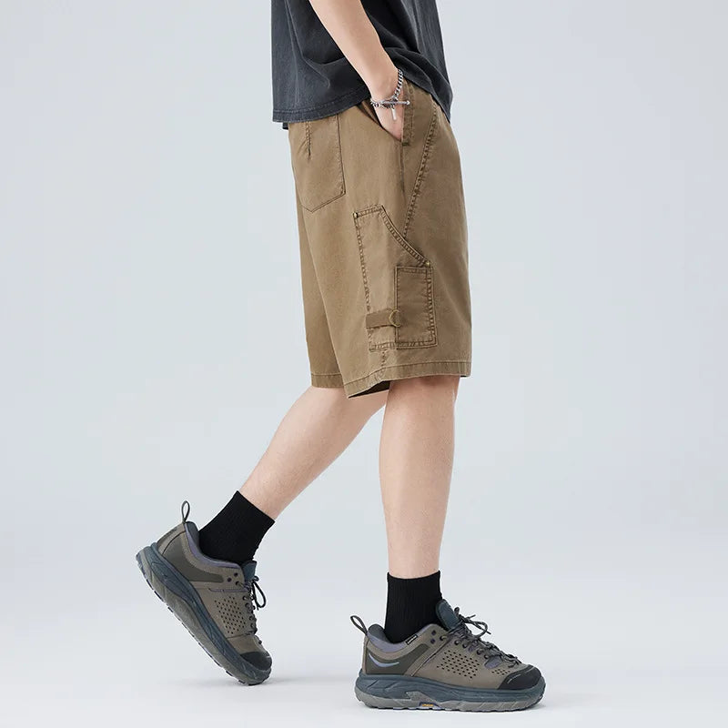 Drawstring Cargo Pocket Shorts For Men