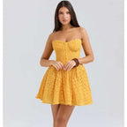 Sweetheart Fit Flare Mini Dress Women