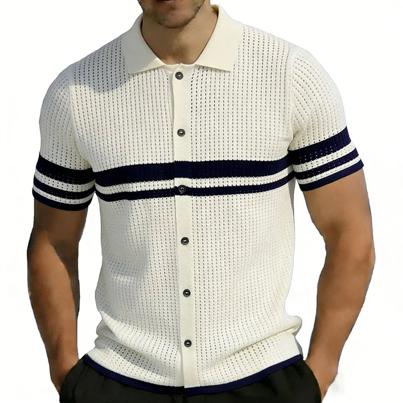 Men’s Contrast Trim Polo Shirt Men