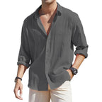 Classic Collar Button Front Dress Shirt