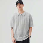 Men's Eyelet Polo Shirt Short Sleeve