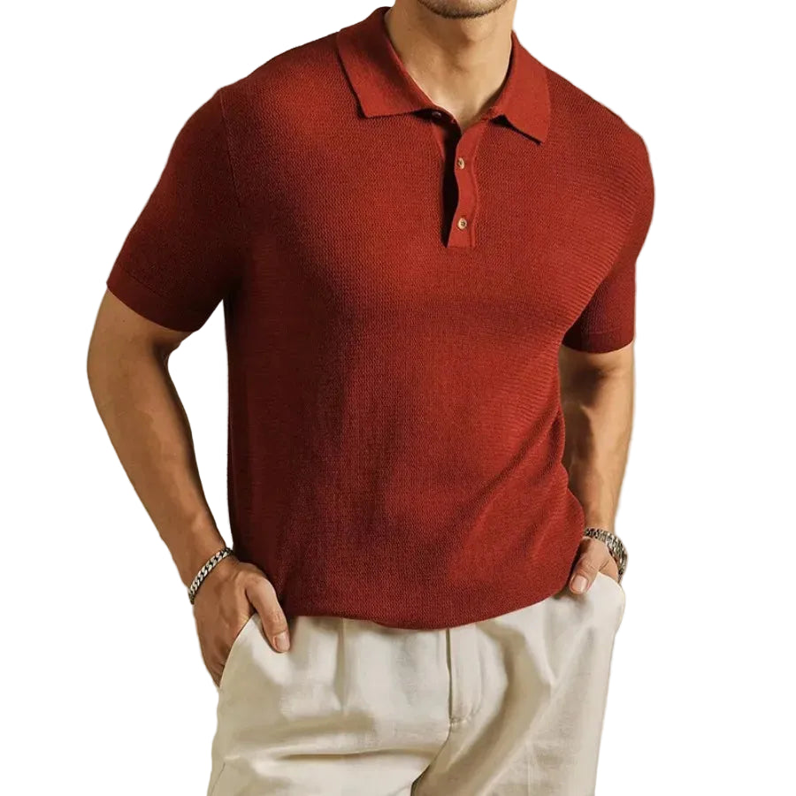Classic Collar Polo Shirt For Men