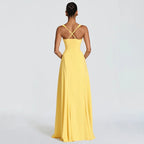 Cross Back Maxi Dress With Sweetheart Neckline