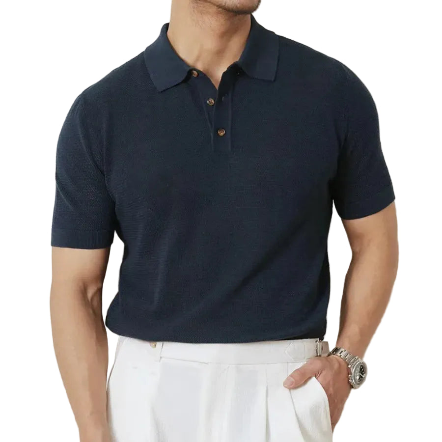Classic Collar Polo Shirt For Men