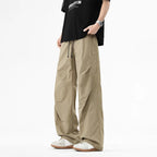 Drawstring Utility Pants With Side Pockets