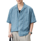 Men's Floral Button Up Camp Shirt
