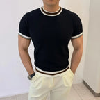 Men's Crew Neck T Shirt With Trim