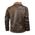 Men's Long Sleeve Jacket – Button Front Turn-Down Collar with Chest and Side Pockets