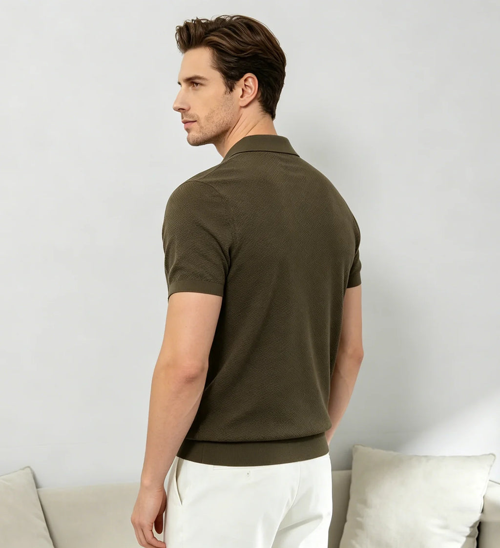 Open Neck Polo Shirt For Men