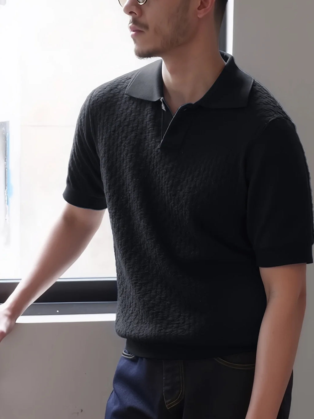Ridge Textured Polo Shirt Men