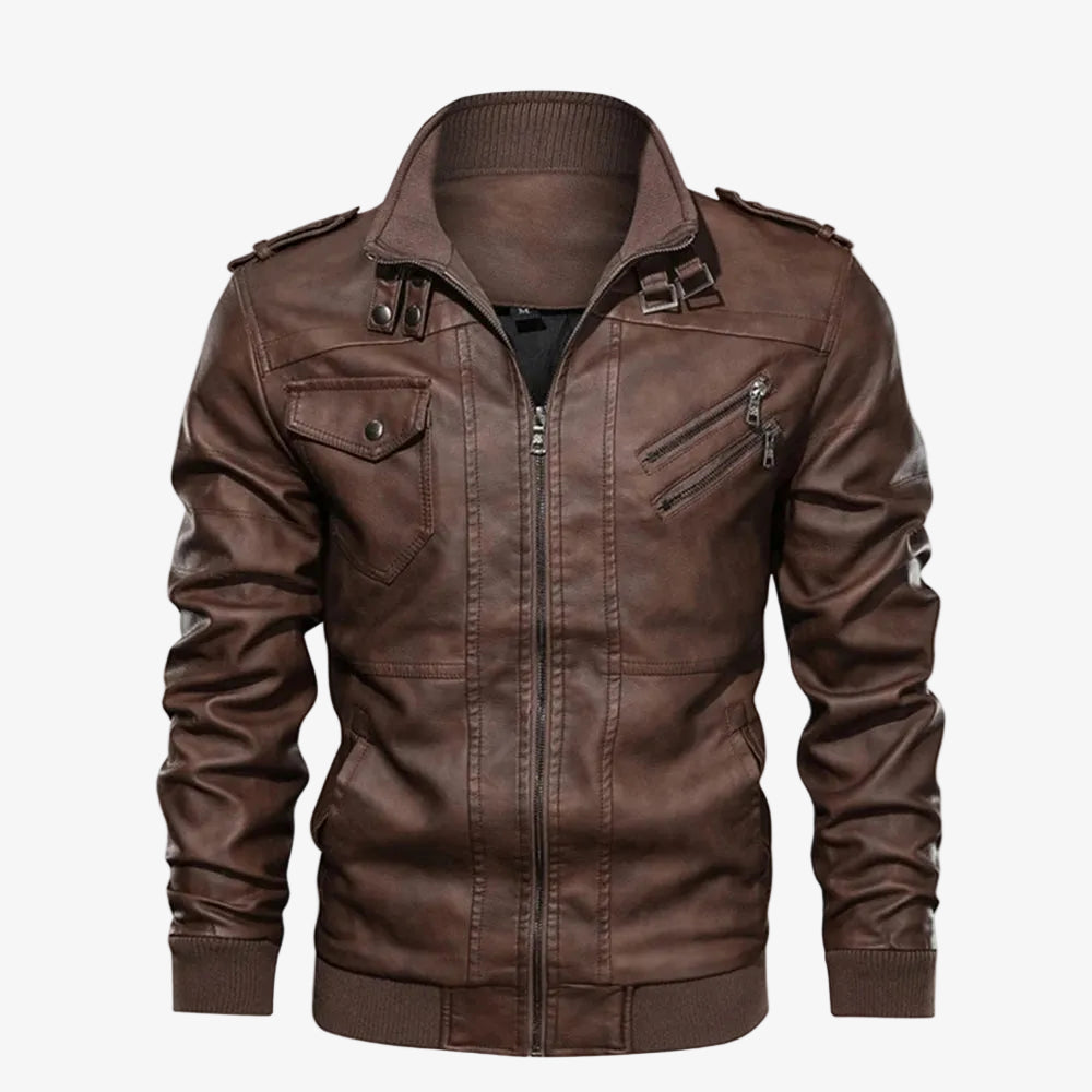 Men's Zip Up Hooded Jacket – Long Sleeve Design with Chest and Side Pockets
