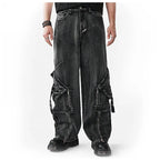 Men's Wide Leg Cargo Pants Jeans