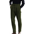 Tapered Leg Flat Front Trousers
