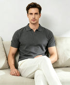 Open Neck Polo Shirt For Men