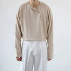 Men's Button Neck Long Sleeve Pullover