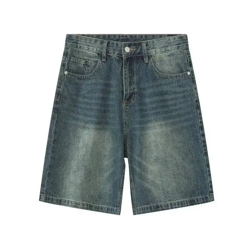 Men's Relaxed Fit Denim Shorts With Classic Five Pocket Style