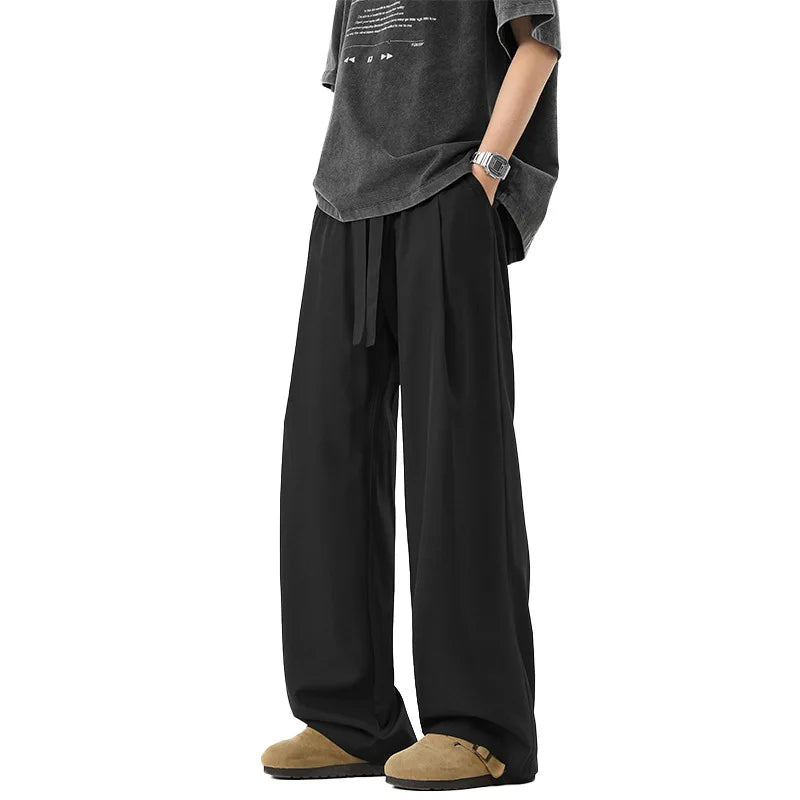 Loose Fit Pull On Trousers For Men
