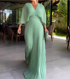 Flowy Short Sleeve Maxi Dress