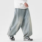 Men's Oversized Wide Leg Denim Jeans