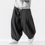 Men's Relaxed Drawstring Denim Trousers