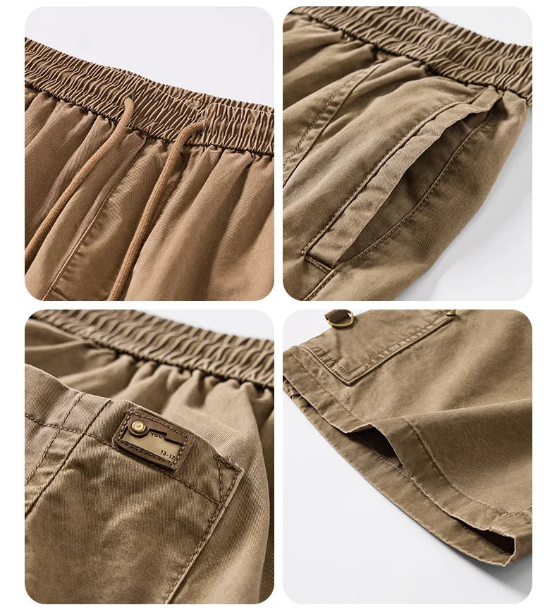 Drawstring Cargo Pocket Shorts For Men